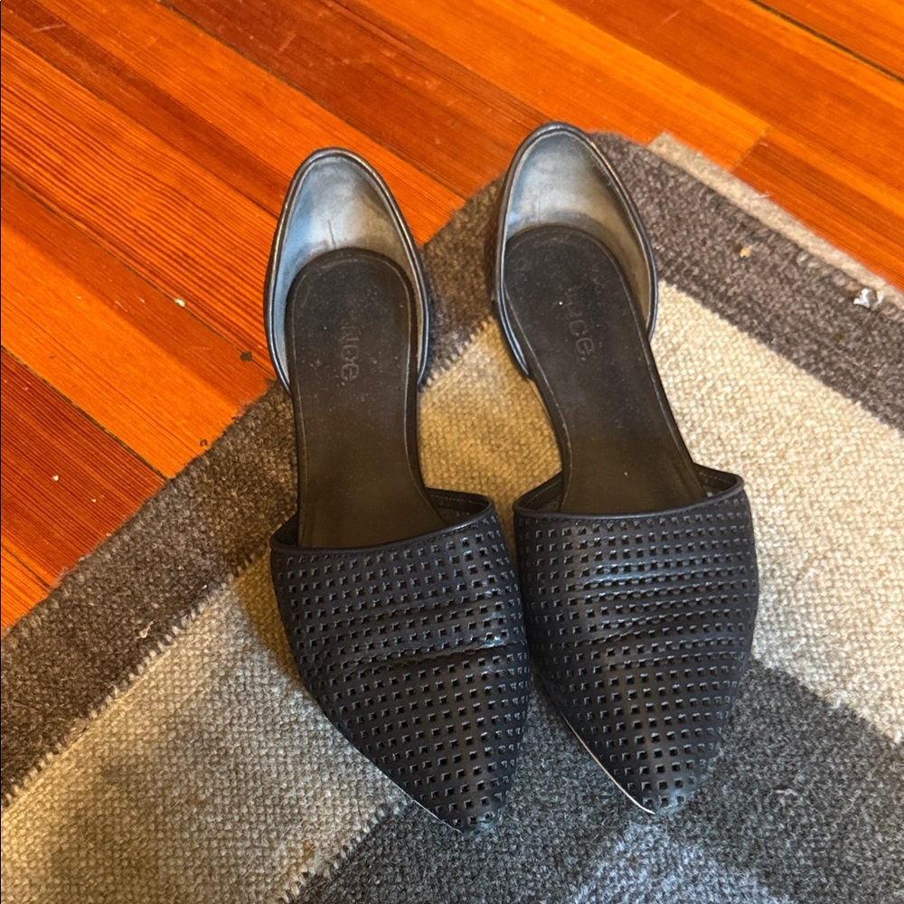 Vince Black Perforated Flats